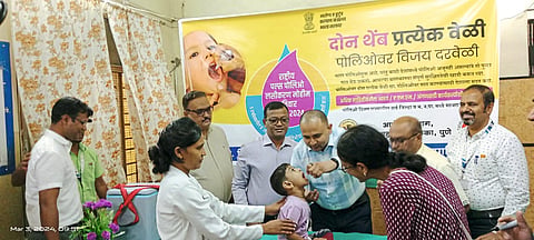 शहरात पोलिओ लसीकरण मोहिमेला सुरुवात

महापालिकेचे सुमारे तीन लाख उद्दिष्ट; बालकांना डोस देण्यासाठी शनिवारपर्यंत सुविधा