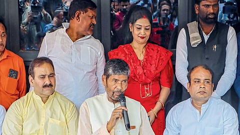 disappointment on seat allocation in Bihar Pashupati Paras resigns from post of Minister 