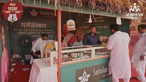 Paduka Darshan Sohala 2024 sri family guide initiative Sri M books Huge response for shopping at various stalls