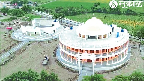 Stupas and other development works done on historical Mukti Bhoomi.