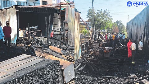 Fire damage.