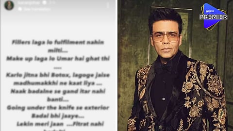 Karan Johar Viral Post