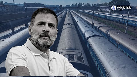 Congress Rahul Gandhi Share Railway Video Slam BJP PM Modi Govt Marathi News 