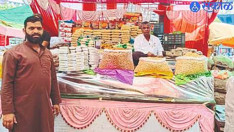Shop lined up in Subhash Chowk.