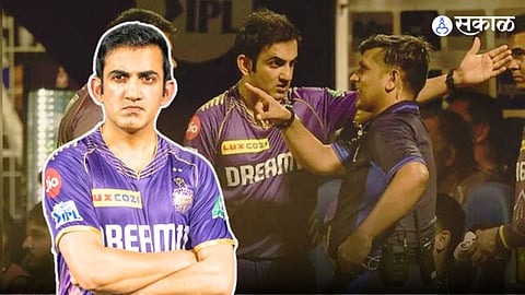 Gautam Gambhir argument with fourth umpire
