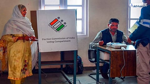 polling booth mobile phone restricted with in 100 meter area also vehicle not allowed