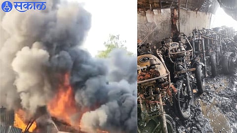 Car market and house fire
Burnt bikes