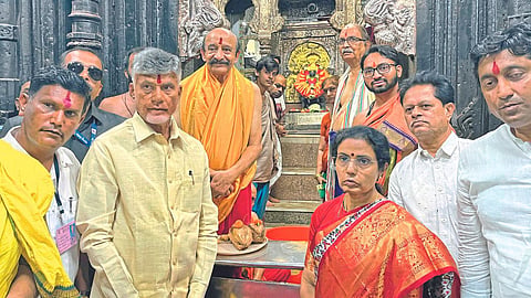 Former Chief Minister of Andhra Pradesh Chandrababu Naidu