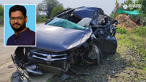Latur News: अवघ्या दहा मिनिटांच्या अंतरावर होतं घर... भीषण कार अपघातात प्राध्यापकाचा मृत्यू