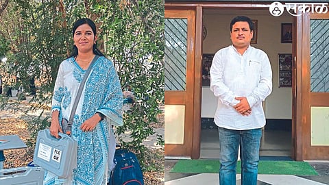 Tushar Shelke and Sonali Kadam Shelke