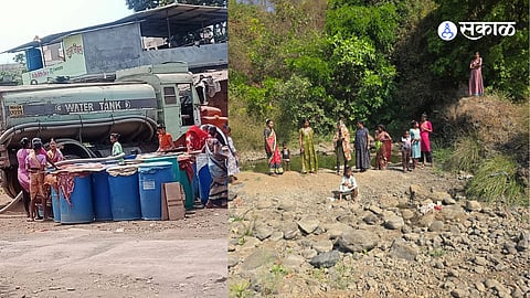 eastern part of Vasai faces severe water shortage  water supplied to 70 thousand citizens by five tankers  