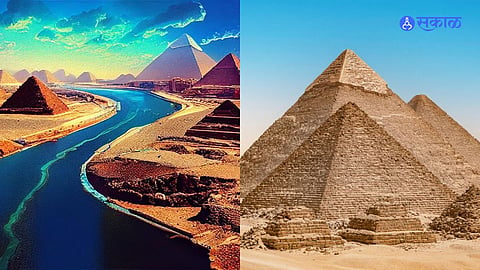 Research in egypt Lost Nile Branch Unveils Pyramid Construction Secrets 