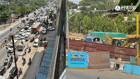MNS MLA Raju Patil criticized  administration for MMRDA Dombivli Metro kalyan shil road marathi news  