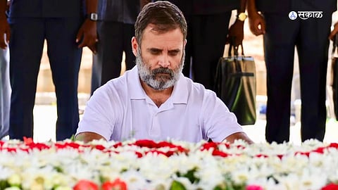 काँग्रेसच्या उमेदवार वाय.एस. शर्मिला यांच्या प्रचारासाठी राहुल गांधी हे शनिवारी आंध्र प्रदेशात आले होते