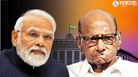 Prime Minister Narendra Modi and Sharad Pawar 