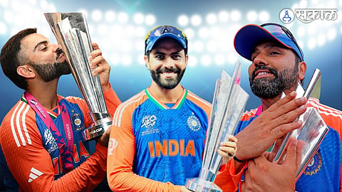 Virat Kohli, Ravindra Jadeja, Rohit Sharma