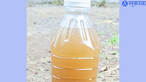 Silt mixed water 