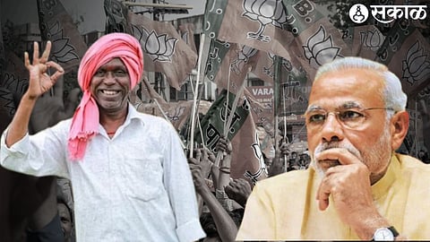 Happy Farmer & PM Modi