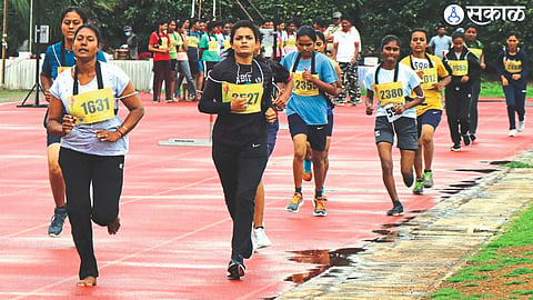 Candidates during the field test for the post of police constable by City Police Commissionerate.