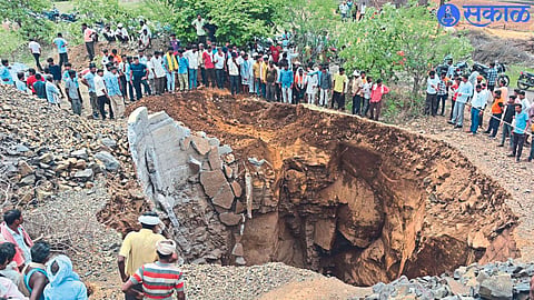 Relief work is underway to recover bodies from the collapsed well.
