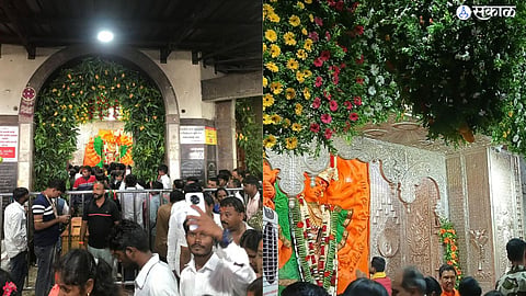 Mango Decoration in Temple Saptashrungi Devi 