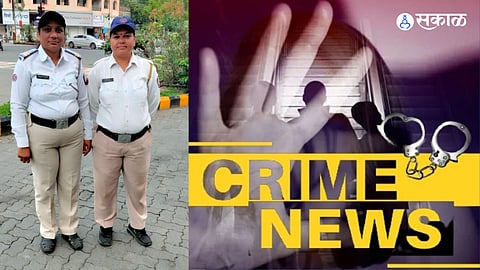 three girls who ran away from Chhattisgarh juvenile detention center arrested by traffic police marathi news  