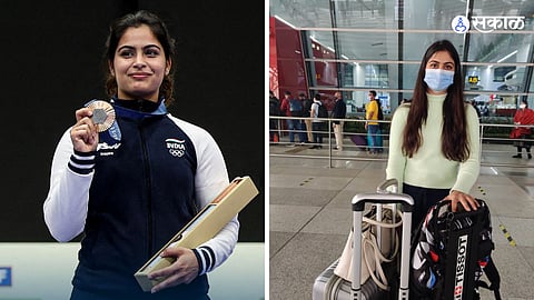 Manu Bhaker Delhi Airport 