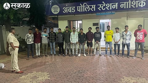 Criminals brought during combing operation at Ambad police station
