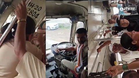 ST Viral Video: एसटीने आडूळला घेतला नाही थांबा, कंटक्टर आणि प्रवाशात झाली हाणामारी , गुन्हा दाखल 
