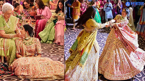 Anant Radhika Wedding Radhika Merchant Sweet Moment with Aji Devyani Khimji Before Ambani Wedding 