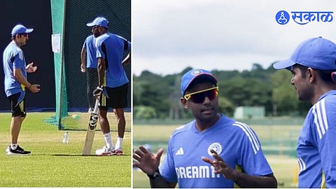 Hardik Pandya talk with Gautam Gambhir
