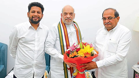 Amit Shaha and Radhakrishna Vikhe Patil