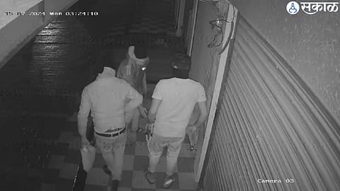 Burglar caught on CCTV