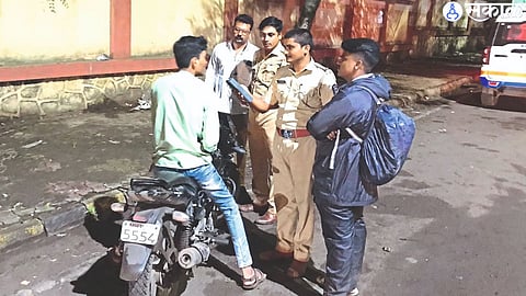 Regional Transport Office officers and staff while checking 'Drunk and Drive'.