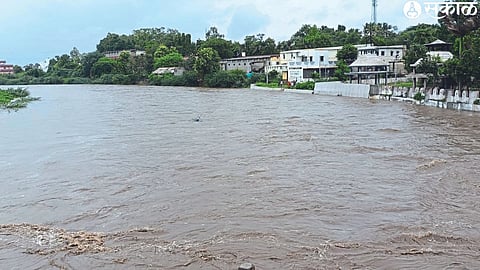 Malangaon project full capacity due to heavy rainfall in the area and at the source of river Kan.