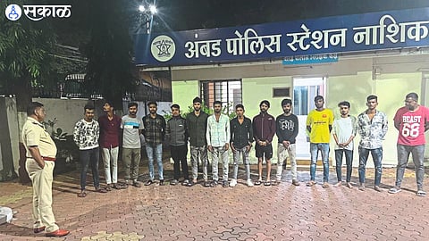 Tawalkhor brought during combing operation at Ambad police station.