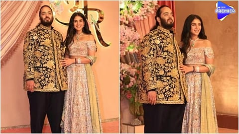 Anant Ambani Wore Real Gold Swarovski Crystal jacket For Sangeet Ceremony 