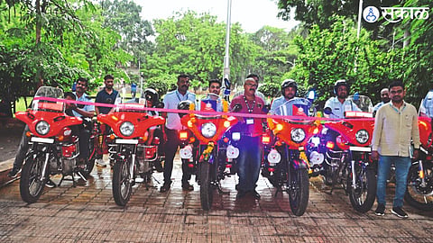 Fire bike received by the system.