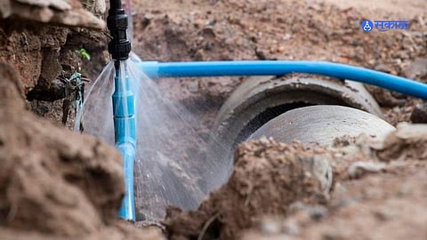 Water Pipeline: पाणीपुरवठा करणारी मुख्य जलवाहिनी फुटली; महिनाभरातील तिसरी घटना