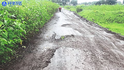 Dilapidated condition of roads in Niphad taluka