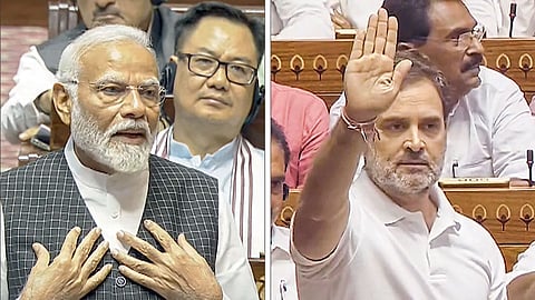 Narendra Modi and Rahul Gandhi Lotus Chakravyuh