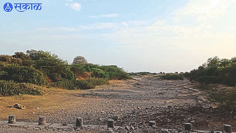 Devnadi in Sinnar taluka is still dry.