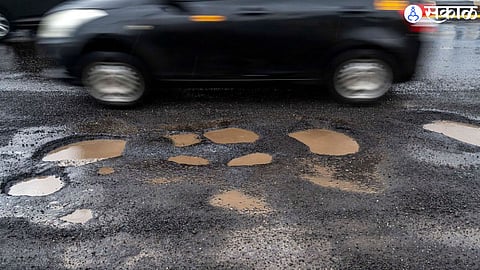 potholes on road (file photo)