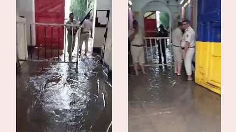 Rain Water in Yerwada Jail