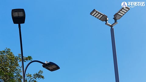 ahmednagar corporation put led on street light that reduce electricity bill