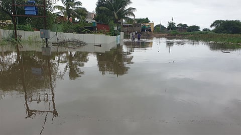 Bhima River flood water in daund city