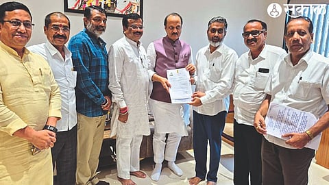 While giving a statement to Deputy Chief Minister Ajit Pawar, MLA Dr. Rahul laughs