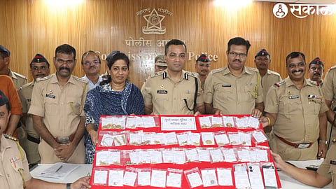 The material seized while solving house burglary in Raka Colony. 