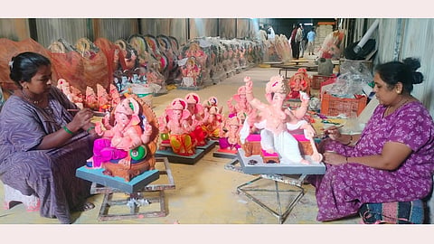Ganpati Idol Making Shinde Family