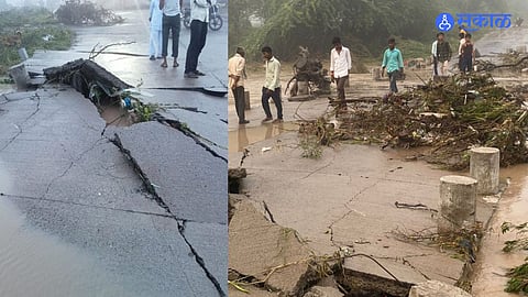 Marathwada: मराठवाड्यात जोरदार पाऊस, पाचोडचा पुल गेला वाहून; सहा तास वाहतूक विस्कळीत 